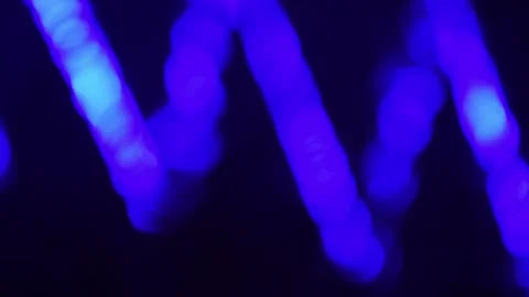 Bokeh light and blue shadows in the water Stock Footage 133184766