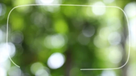Bokeh light background decorated with white frame effect Video stock 255659373