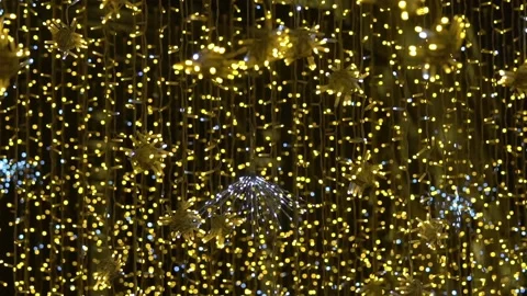 Bokeh light christmas background 库存影片 95698883