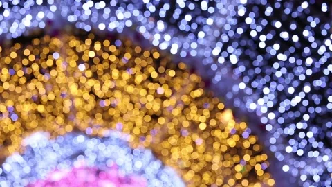 Bokeh light christmas background Video stock 98432213
