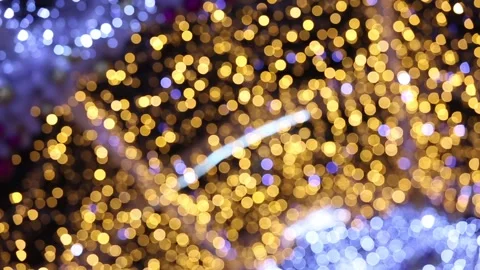 Bokeh light christmas background Video stock 98432253