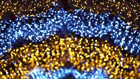 Bokeh light christmas background Video stock 98841672