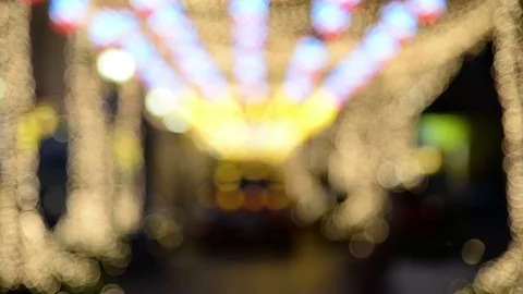 Bokeh light christmas Stock Footage 71003261