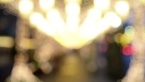 Bokeh light christmas Stock Footage 71004987