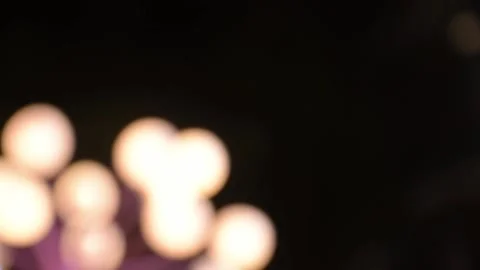 Bokeh light Chritmas tree light in bankok no 4 Stock Footage 166086689