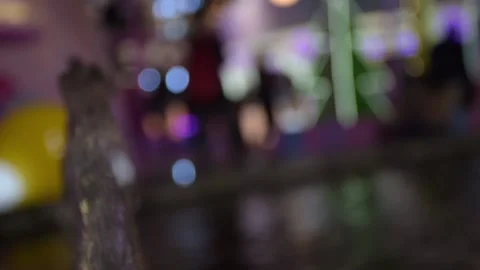 Bokeh light Chritmas tree light in bankok no 6 Stock Footage 166086694