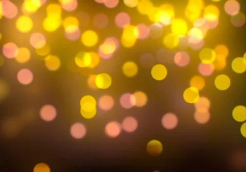 Bokeh of light on dark background. Various patterns. Stock Illustration