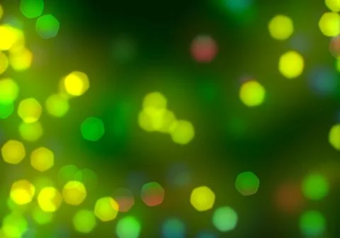 Bokeh of light on dark background. Various patterns. Stock Illustration