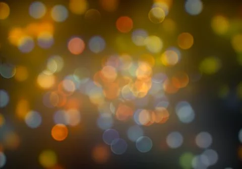 Bokeh of light on dark background. Various patterns. Stock Illustration