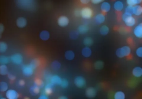 Bokeh of light on dark background. Various patterns. Stock Illustration
