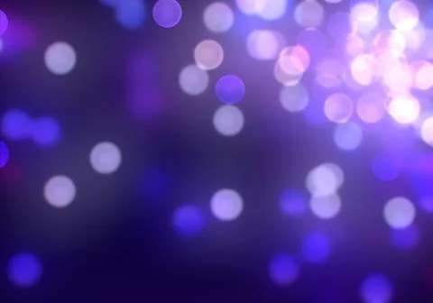 Bokeh of light on dark background. Various patterns. Stock Illustration