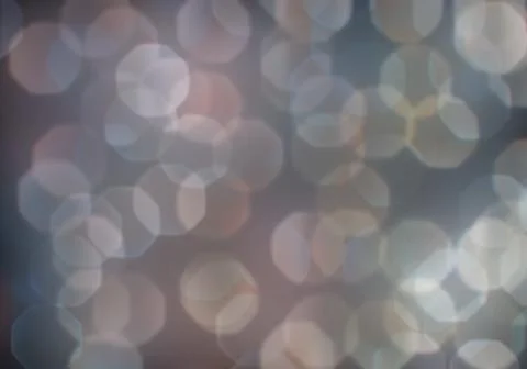 Bokeh of light on dark background. Various patterns. Illustrazione stock