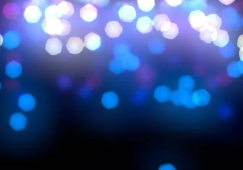 Bokeh of light on dark background. Various patterns. Stock Illustration