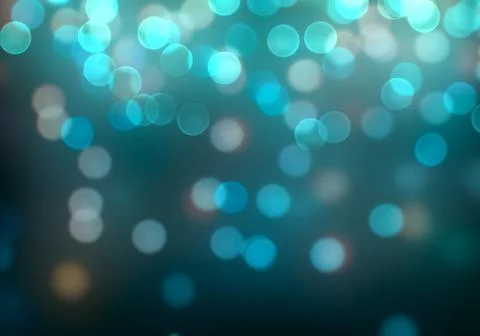 Bokeh of light on dark background. Various patterns. Stock Illustration