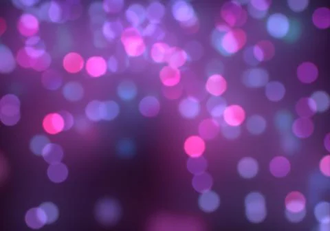 Bokeh of light on dark background. Various patterns. Stock Illustration