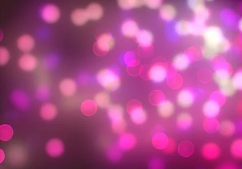 Bokeh of light on dark background. Various colorful patterns. Illustrazione stock