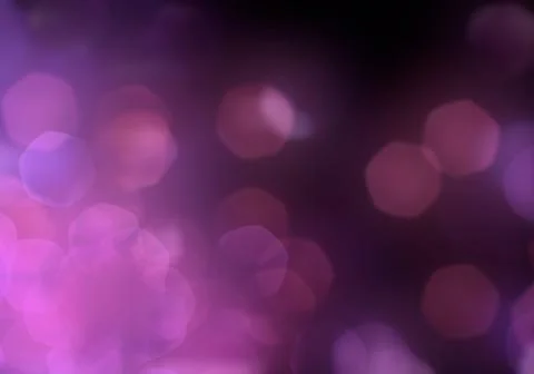 Bokeh of light on dark background. Various colorful patterns. Illustrazione stock