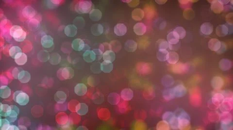 Bokeh of light on dark background. Various colorful patterns. Stock Illustration