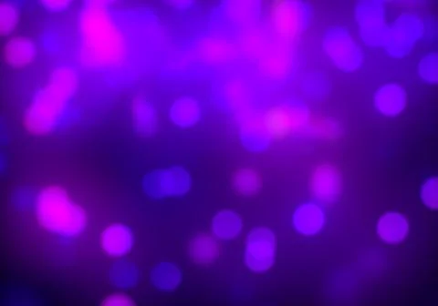 Bokeh of light on dark background. Various colorful patterns. Stock Illustration