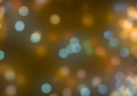 Bokeh of light on dark background. Various colorful patterns. Stock Illustration