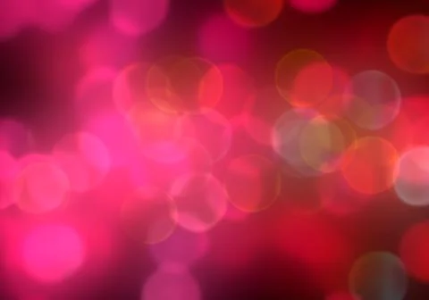 Bokeh of light on dark background. Various colorful patterns. Stock Illustration