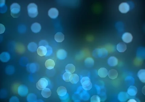 Bokeh of light on dark background. Various colorful patterns. Stock Illustration