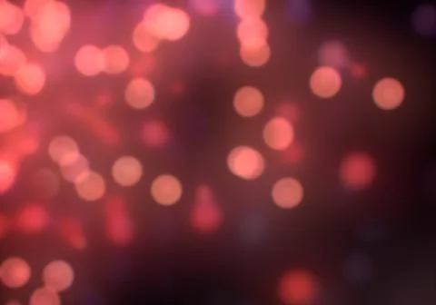 Bokeh of light on dark background. Various colorful patterns. Stock Illustration