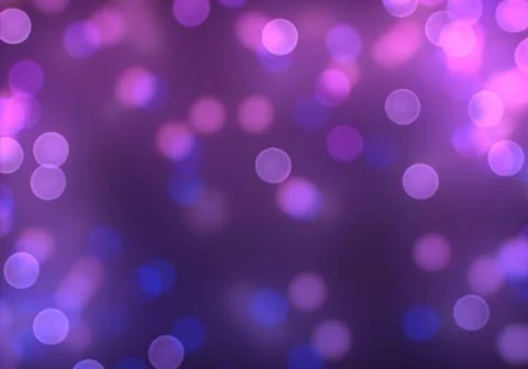 Bokeh of light on dark background. Various colorful patterns. Stock Illustration