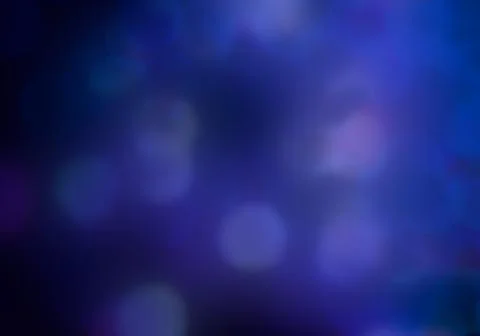 Bokeh of light on dark background. Various colorful patterns. Stock Illustration