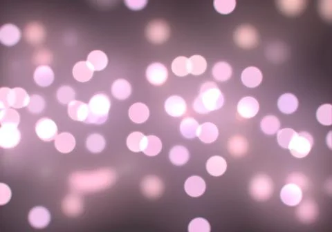 Bokeh of light on dark background. Various colorful patterns. Stock Illustration