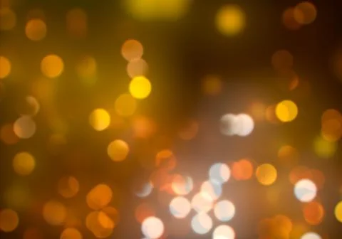 Bokeh of light on dark background. Various colorful patterns. Stock Illustration