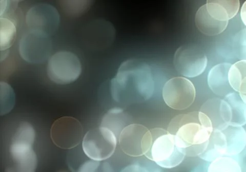 Bokeh of light on dark background. Various colorful patterns. Stock Illustration