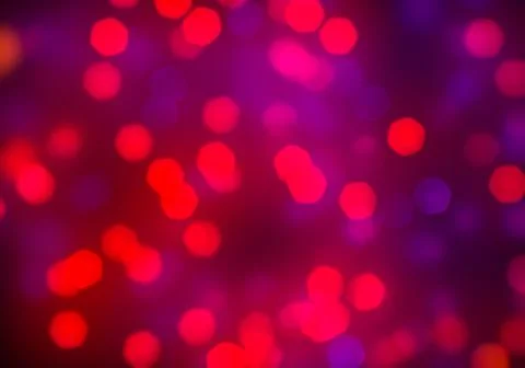 Bokeh of light on dark background. Various colorful patterns. Stock Illustration