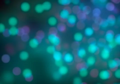 Bokeh of light on dark background. Various colorful patterns. Stock Illustration