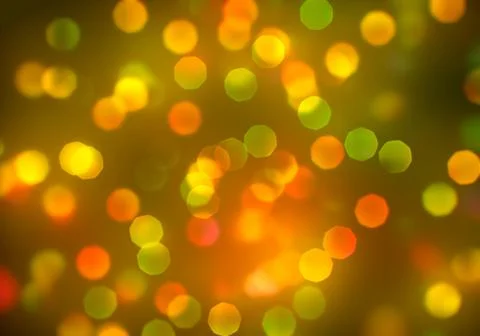 Bokeh of light on dark background. Various colorful patterns. Stock Illustration