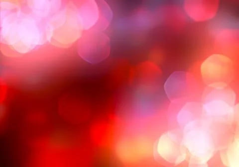 Bokeh of light on dark background. Various colorful patterns. Stock Illustration