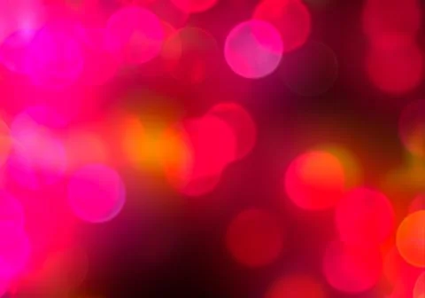 Bokeh of light on dark background. Various colorful patterns. Stock Illustration