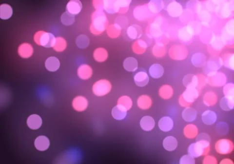 Bokeh of light on dark background. Various colorful patterns. Stock Illustration