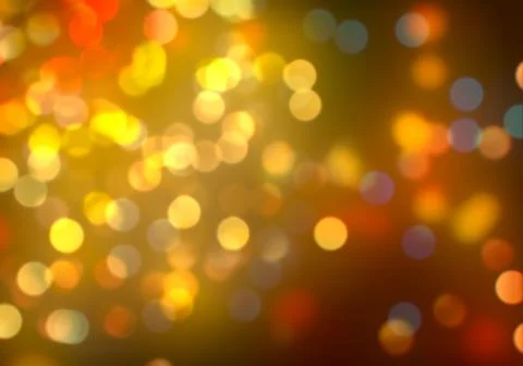 Bokeh of light on dark background. Various colorful patterns. Stock Illustration