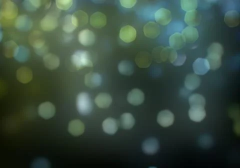 Bokeh of light on dark background. Various colorful patterns. Stock Illustration