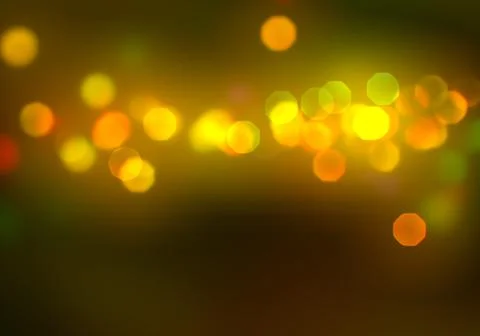 Bokeh of light on dark background. Various colorful patterns. Stock Illustration