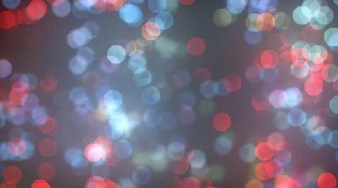 Bokeh of light on dark background. Various colorful patterns. Stock Illustration