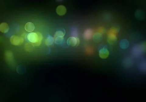 Bokeh of light on dark background. Various colorful patterns. Illustrazione stock