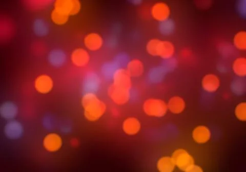 Bokeh of light on dark background. Various colorful patterns. Stock Illustration
