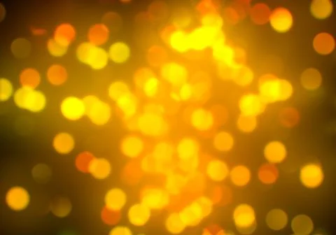 Bokeh of light on dark background. Various colorful patterns. Stock Illustration