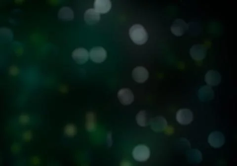 Bokeh of light on dark background. Various colorful patterns. Stock Illustration