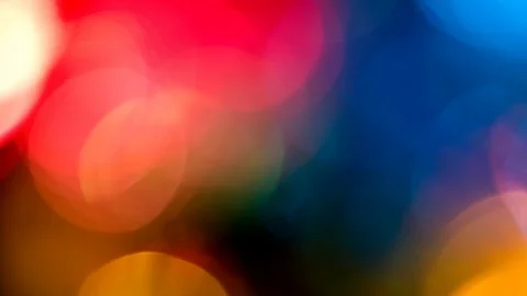 Bokeh light effect abstract background, animation of sparkle circles Stock Footage 125615071