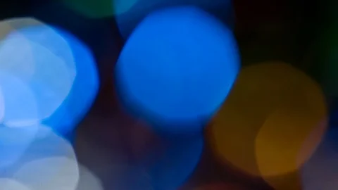 Bokeh light effect abstract background, animation of sparkle circles Stock Footage 125619079