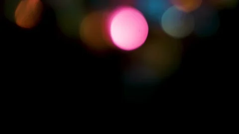 Bokeh light effect abstract background, animation of sparkle circles Stock Footage 125634966