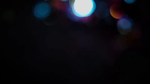 Bokeh light effect abstract background, animation of sparkle circles Stock Footage 125636807